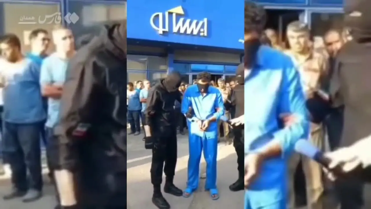 گوش‌بُر همدان در خیابان چرخانده شد