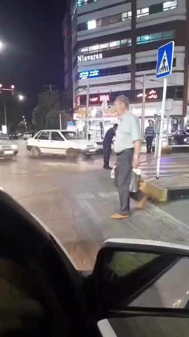 کار متفاوت پلیس بعد از تصادف