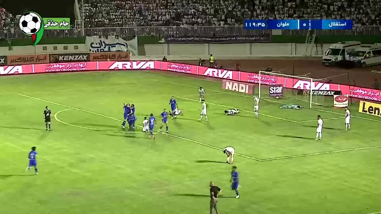 ویدیو: گل قهرمانی استقلال مقابل ملوان توسط چشمی