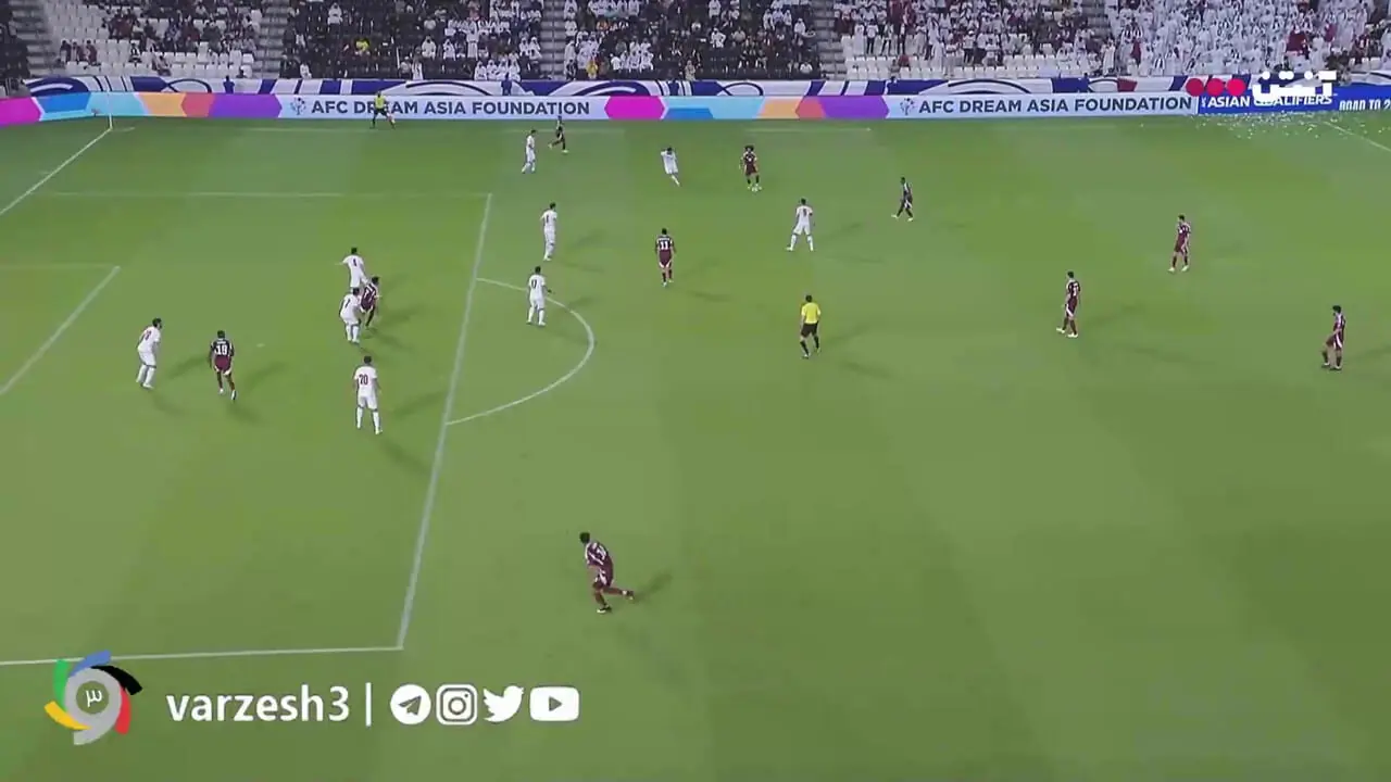 ویدیو: گل اول قطر به ایران توسط پدرو میگل
