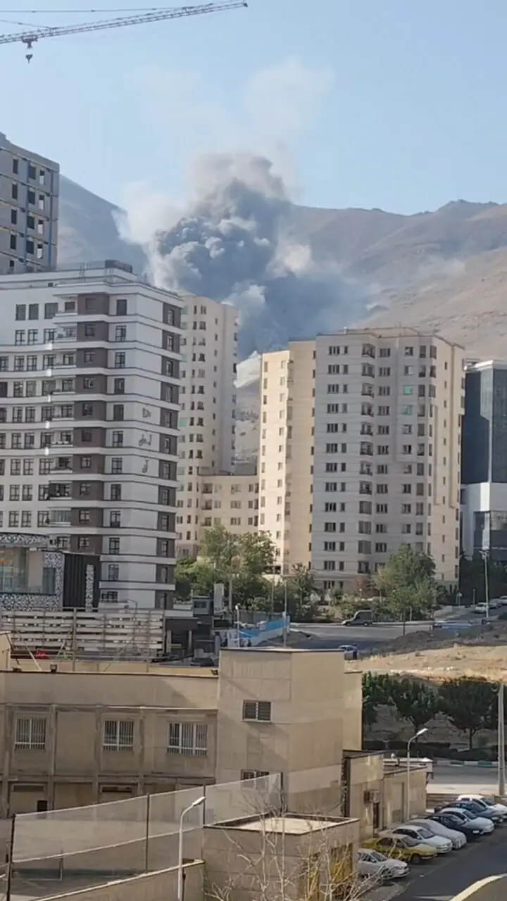 چند انفجار در ارتفاعات غرب تهران
