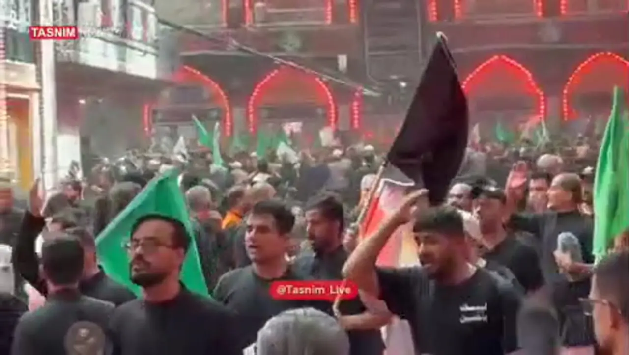 پرچم ایران در رکضه طویریج