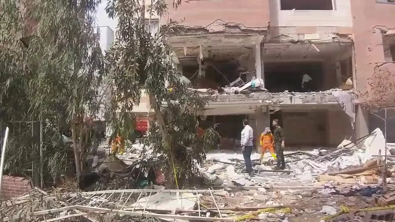 فیلم جدید از محل حادثه انفجار در پردیسان