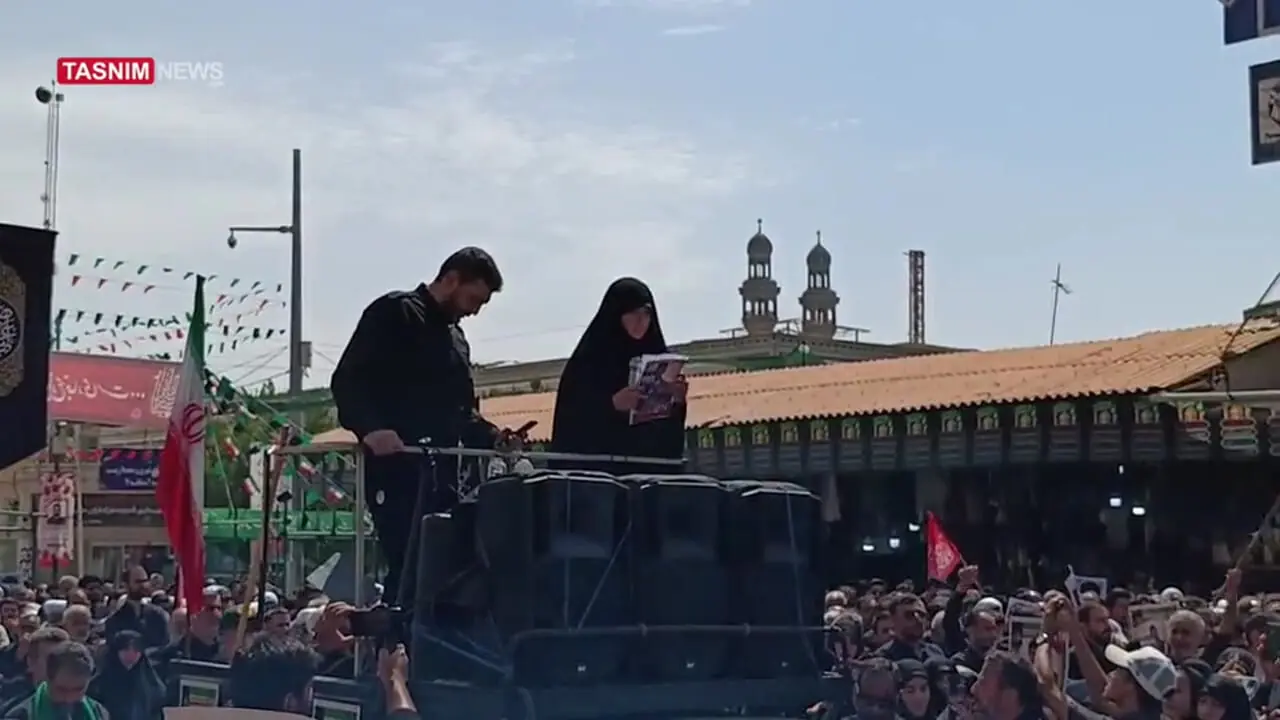 رجزخوانی حماسی همسر دهه هشتادی شهید رضایی