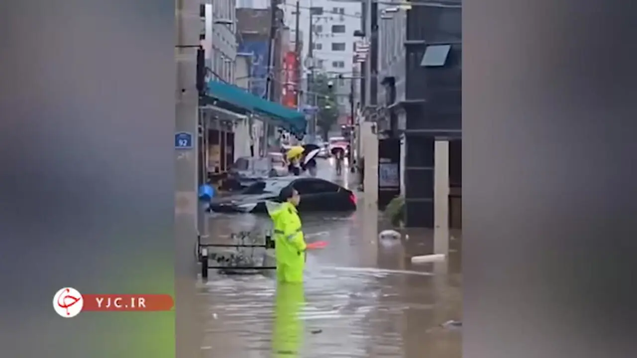 سیلاب و رانش زمین در کره جنوبی جان دست‌کم ۱۴ نفر را گرفت