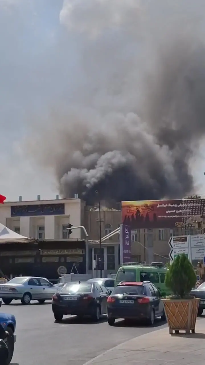 آتش سوزی شدید در محدوده بیمارستان قائم مشهد