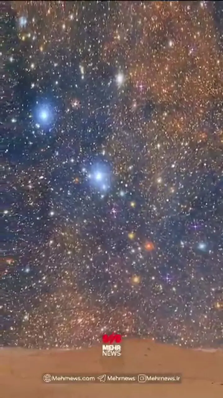 تصاویری حیرت‌انگیز از آسمان شب مریخ