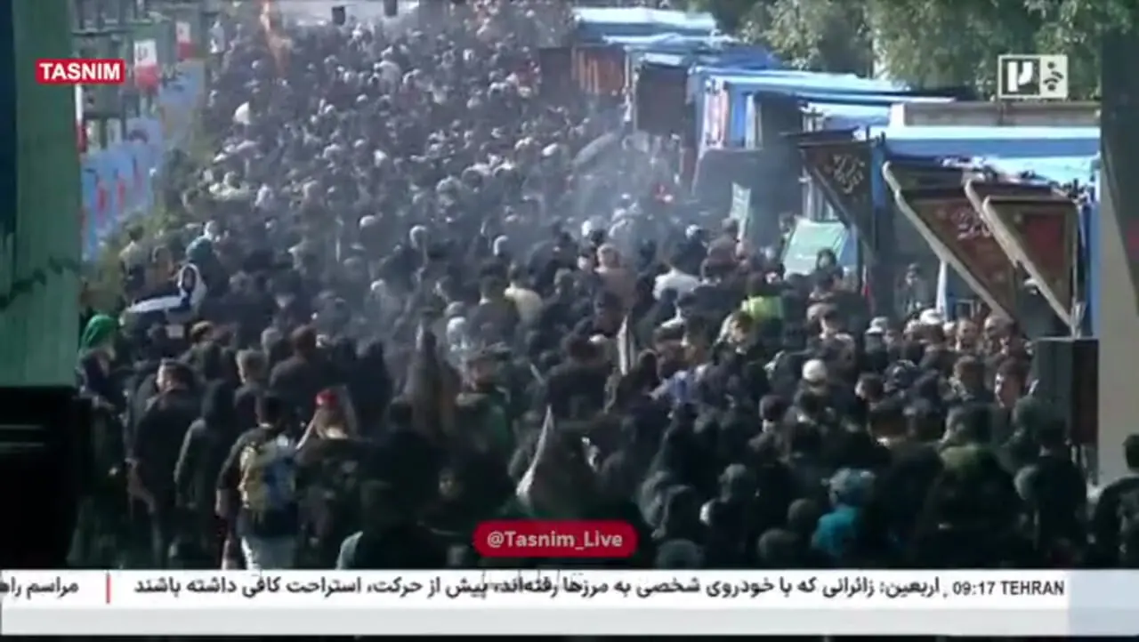 راهپیمایی جاماندگان اربعین حسینی در تهران