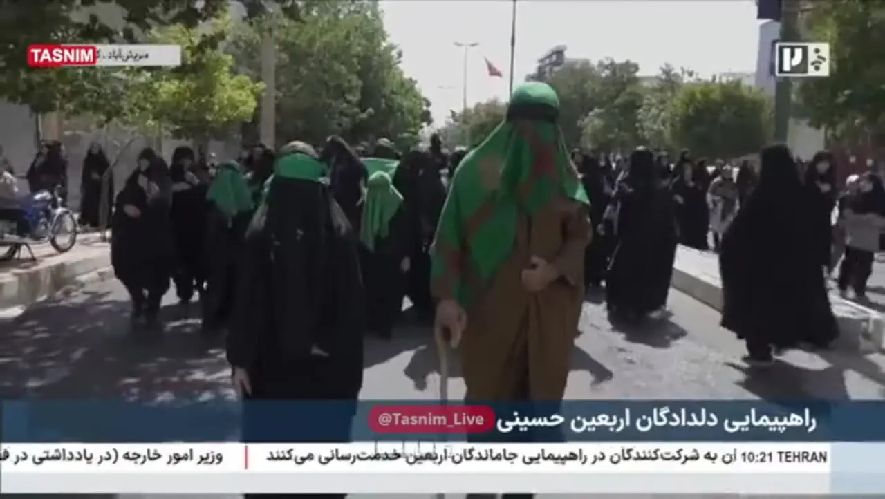 راهپیمایی دلدادگان اربعین حسینی در کردستان