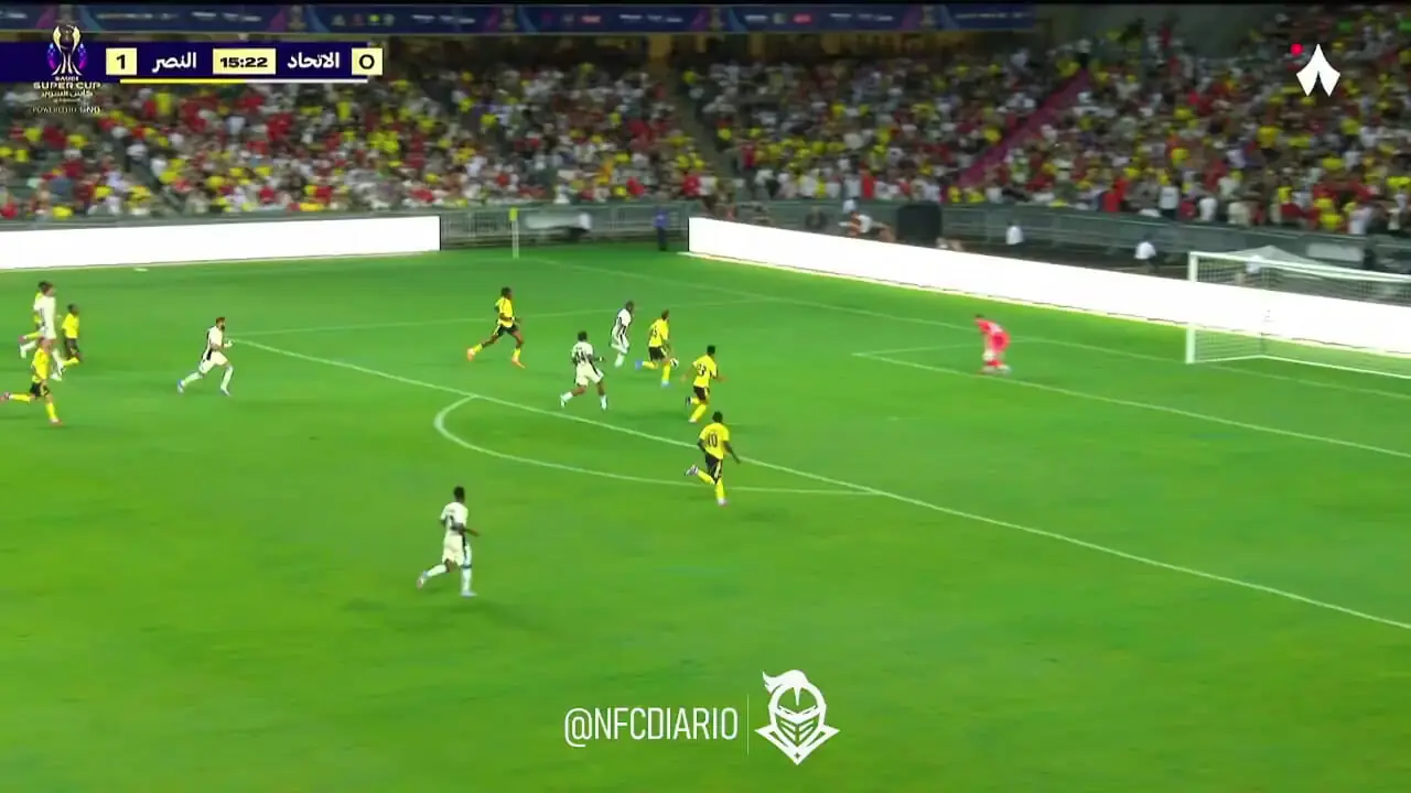 ویدیو: گل اول الاتحاد به النصر توسط استیون برخواین