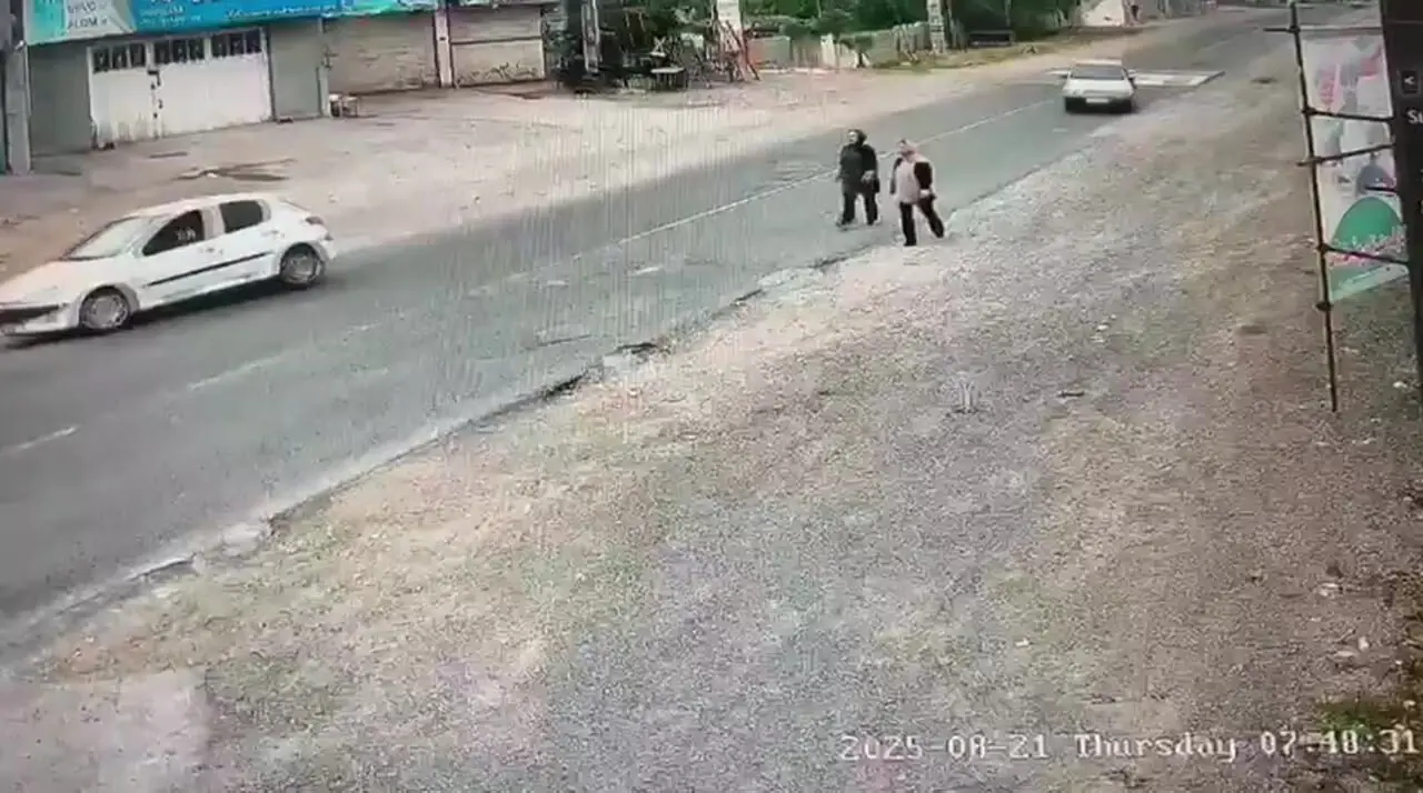 زیر گرفتن دو نفر به صورت عمدی با ماشین در روستای بازیارکلا نوشهر در استان مازندران