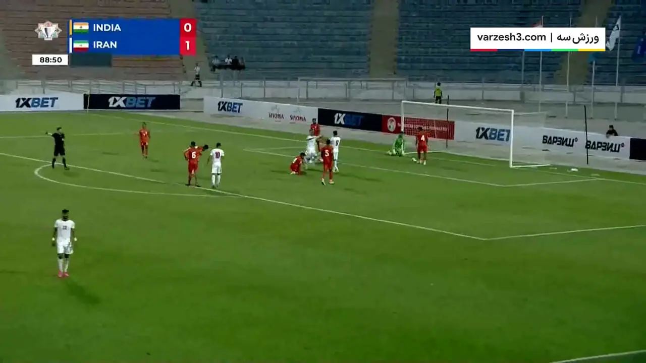ویدیو: گل دوم ایران به هند توسط علی علیپور
