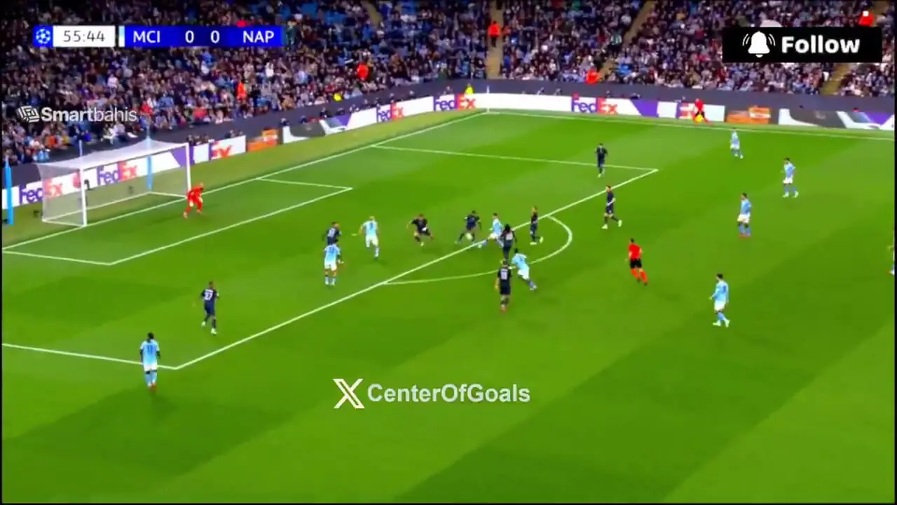 ویدیو: گل اول منچستر سیتی به ناپولی توسط ارلینگ هالند