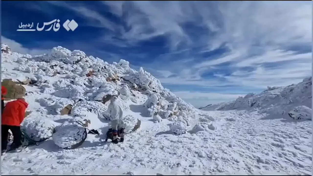 چهرۀ زمستانی قلۀ سبلان