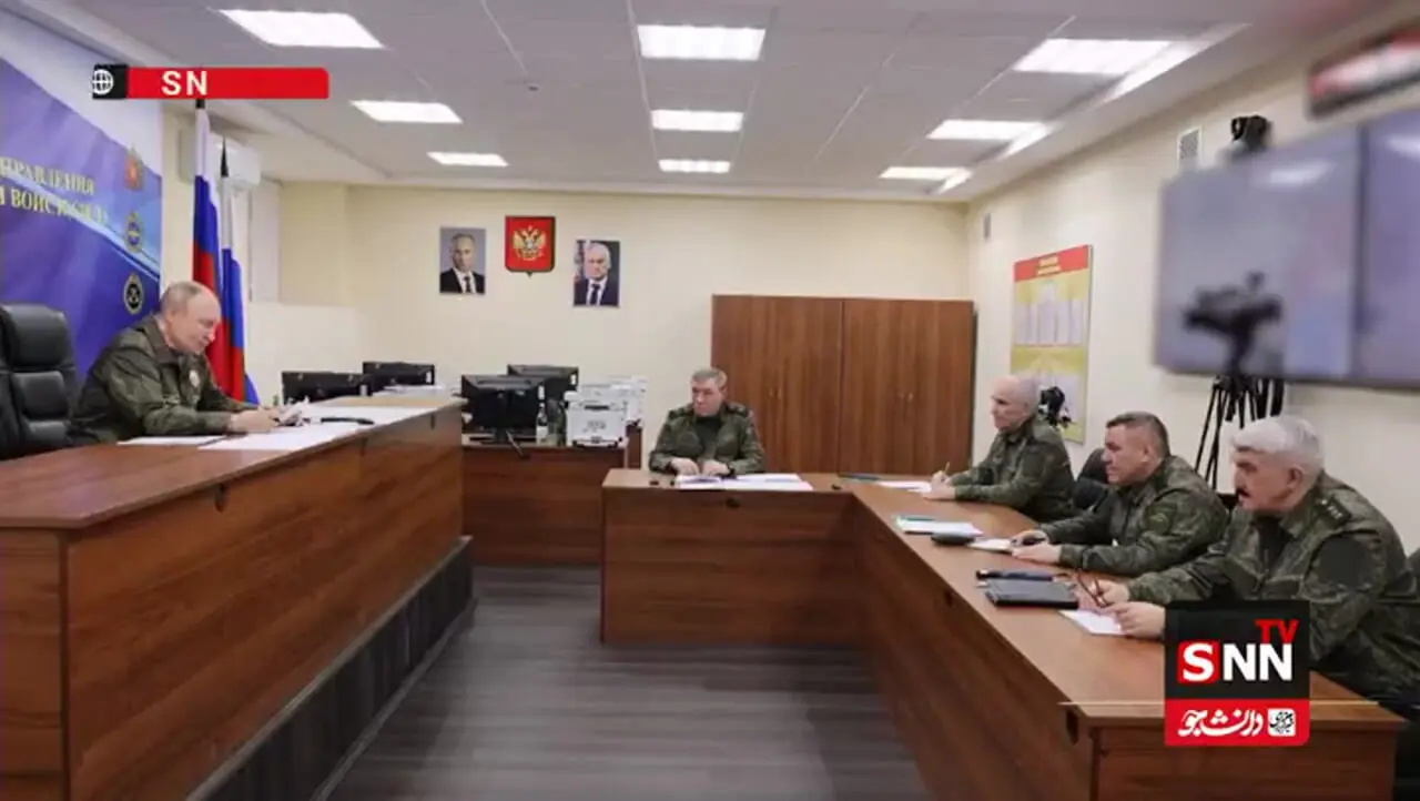 پوتین با لباس رزم مقابل رسانهها ظاهر شد