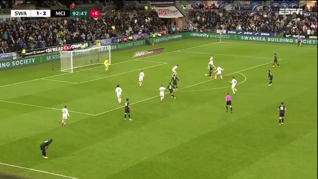 ویدیو: گل سوم منچسترسیتی به سوانسی توسط چرکی