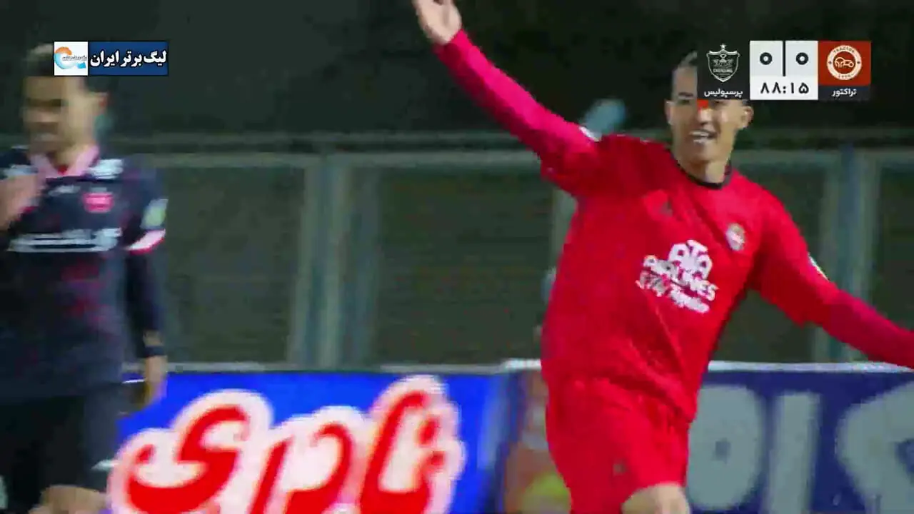 ویدیو: گل اول تراکتور به پرسپولیس توسط امیرحسین حسینزاده