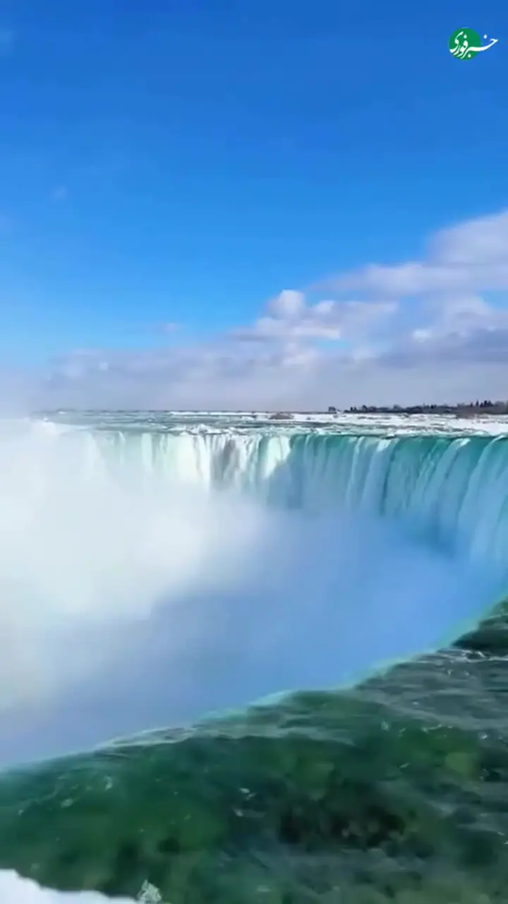 فیلمی از شکوه عظیم و زیبایی خیره‌ کننده آبشار نیاگارا