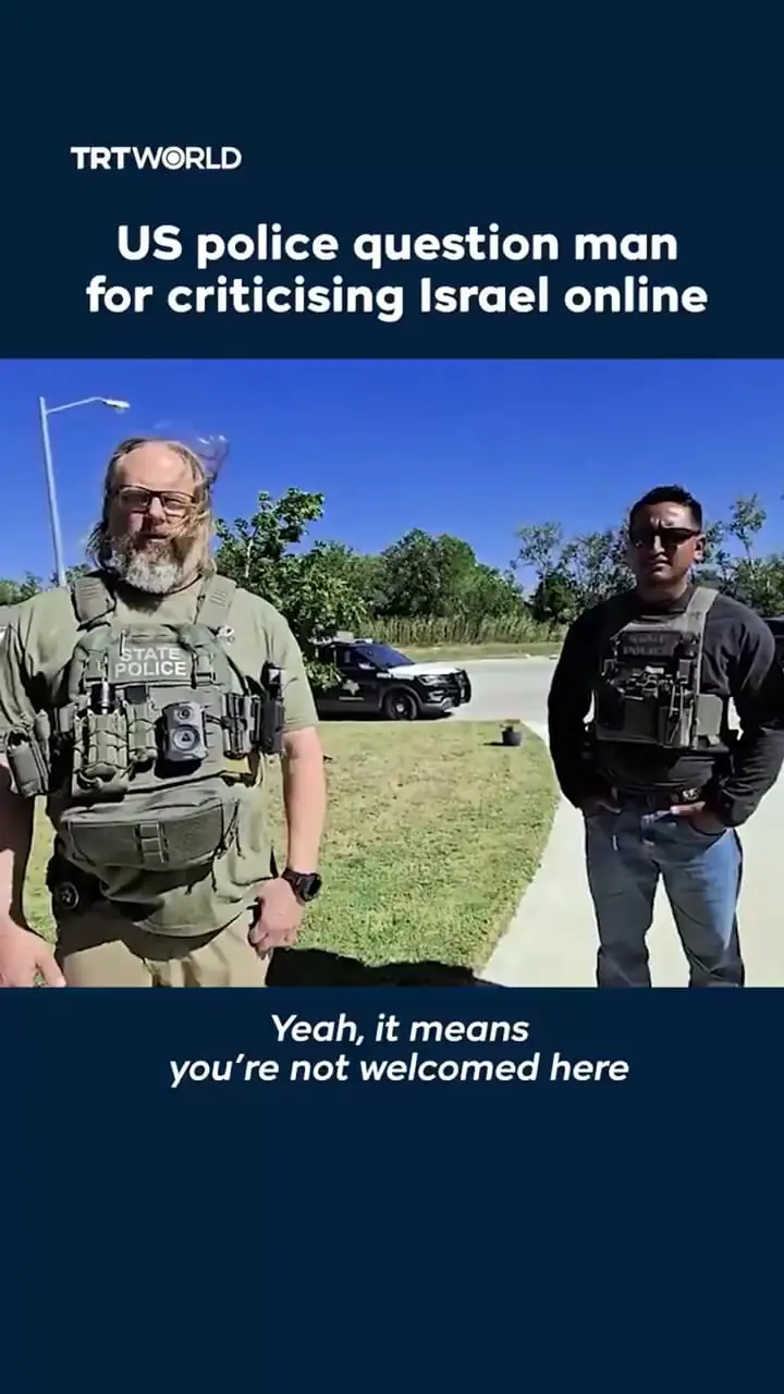 بازجویی پلیس آمریکا از یک شهروند بابت انتقاد از اسرائیل در فضای مجازی