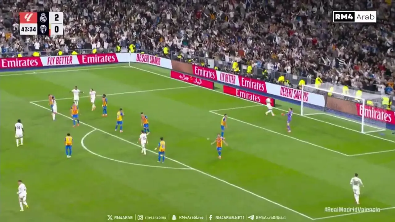ویدیو: گل سوم رئال مادرید به والنسیا توسط بلینگام