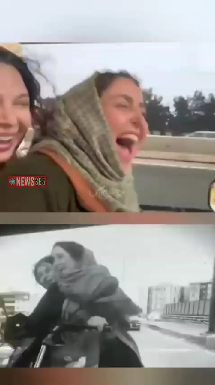 موتور سواری ژاله صامتی و شهره سلطانی