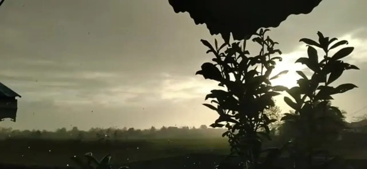 بارش شدید باران در خمام گیلان