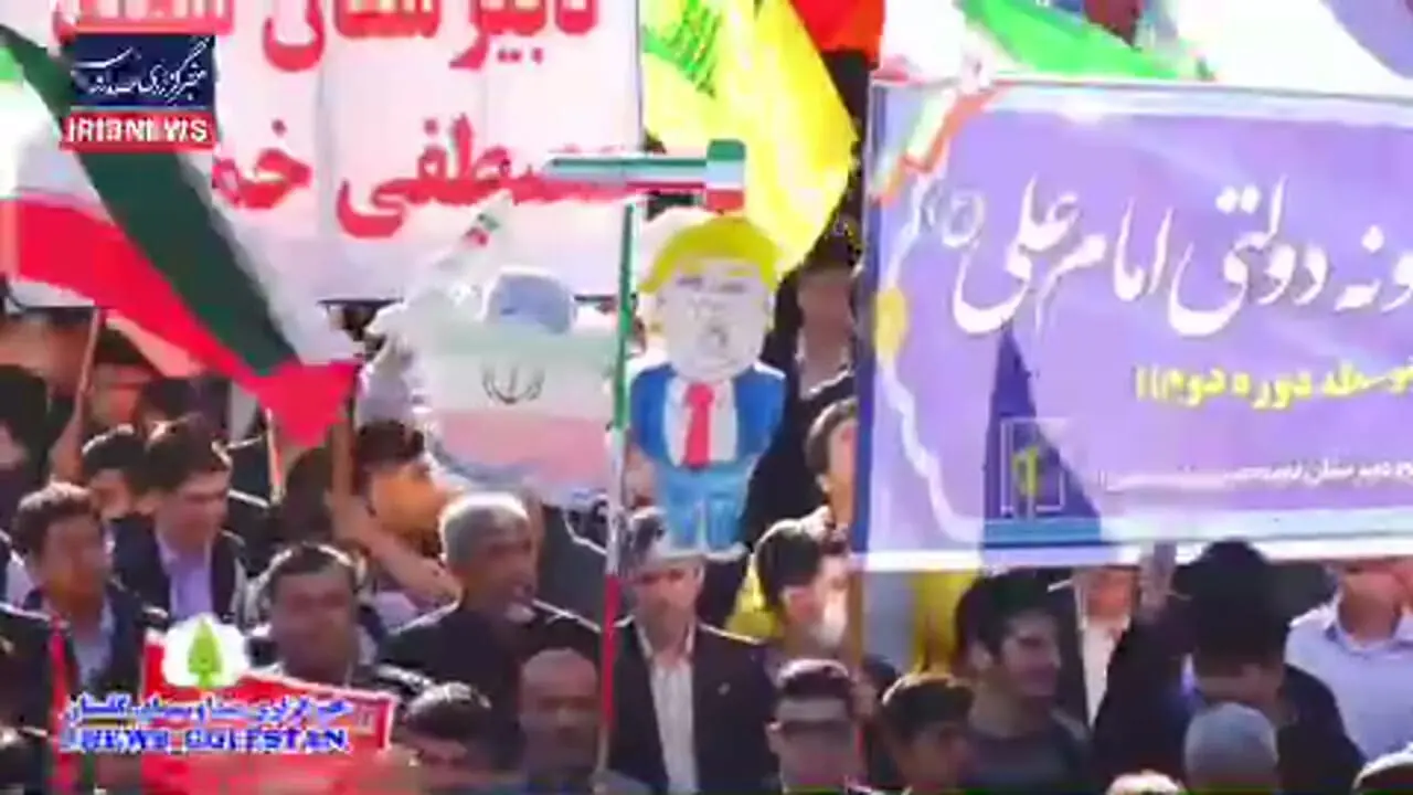 مکانیزم چکش دانش آموزان گرگانی بر سر ترامپ