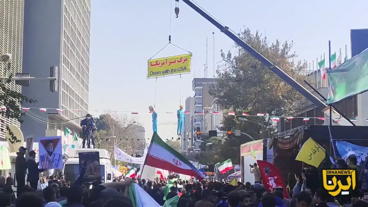 ترامپ و نتانیاهو به دار آویخته شدند