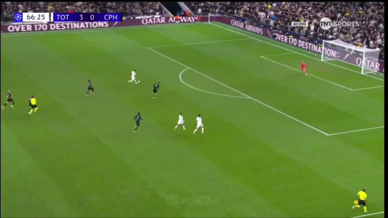 ویدیو: گل چهارم تاتنهام به اسپورتینگ توسط ژائو پالینیا