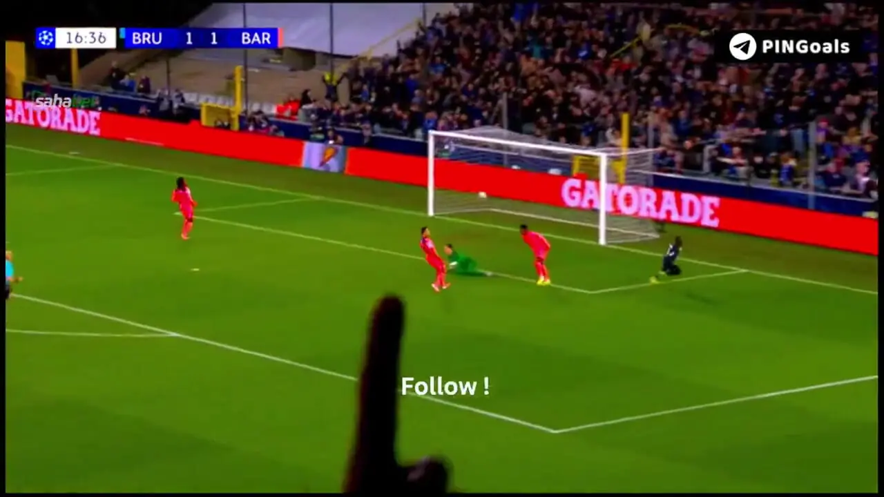 ویدیو: گل دوم کلوب بروژ به بارسلونا توسط فوربس