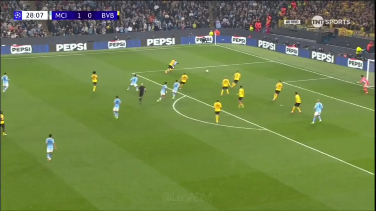 ویدیو: گل دوم منچسترسیتی به دورتموند توسط هالند