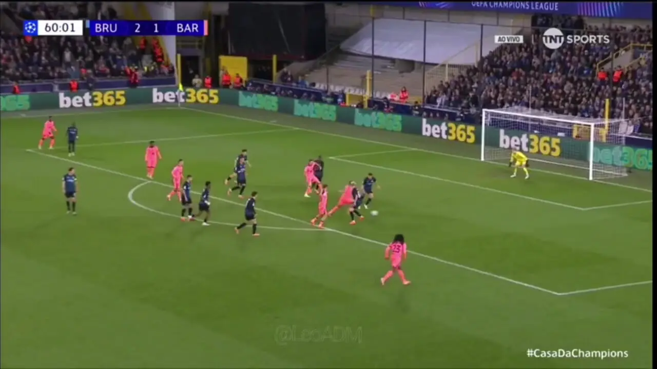 ویدیو: گل دوم بارسلونا به کلوب بروژ توسط یامال