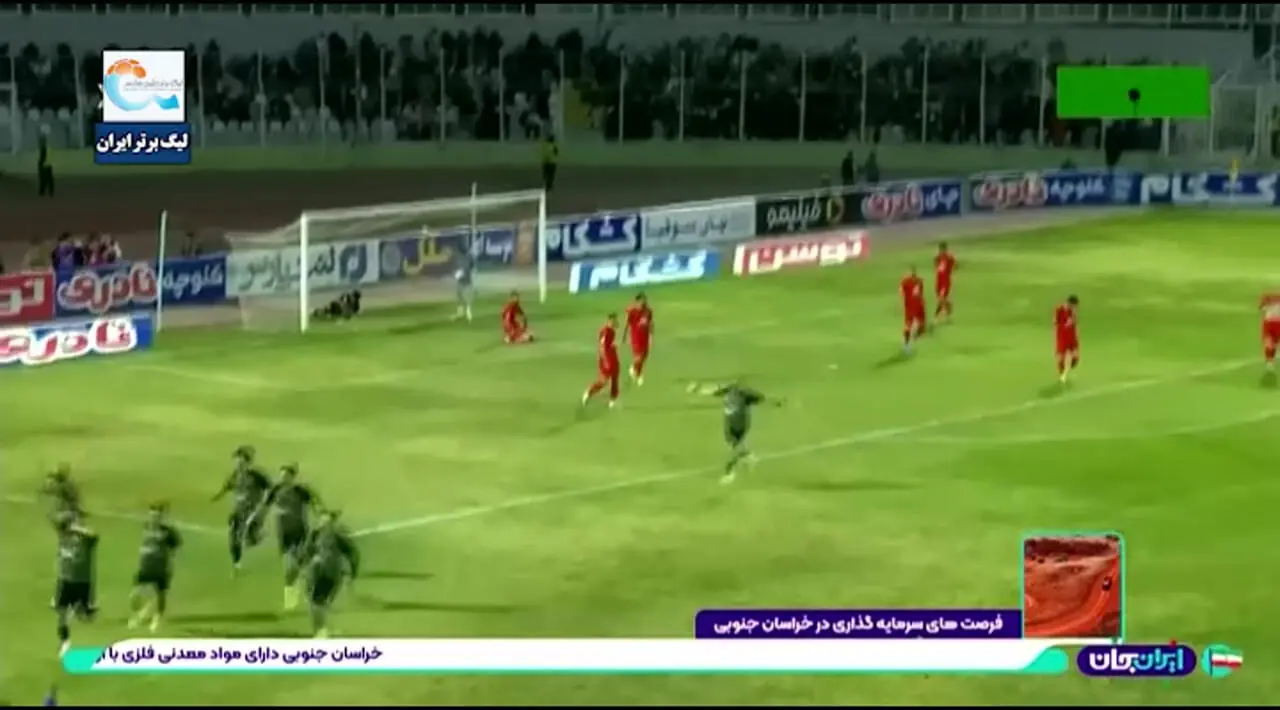 ویدیو: گل اول خیبر به تراکتور توسط احسان حسینی