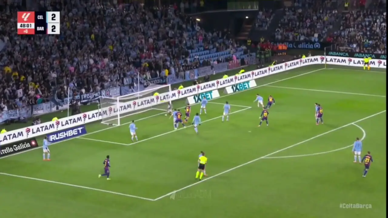 ویدیو: گل سوم بارسلونا به سلتاویگو توسط یامال