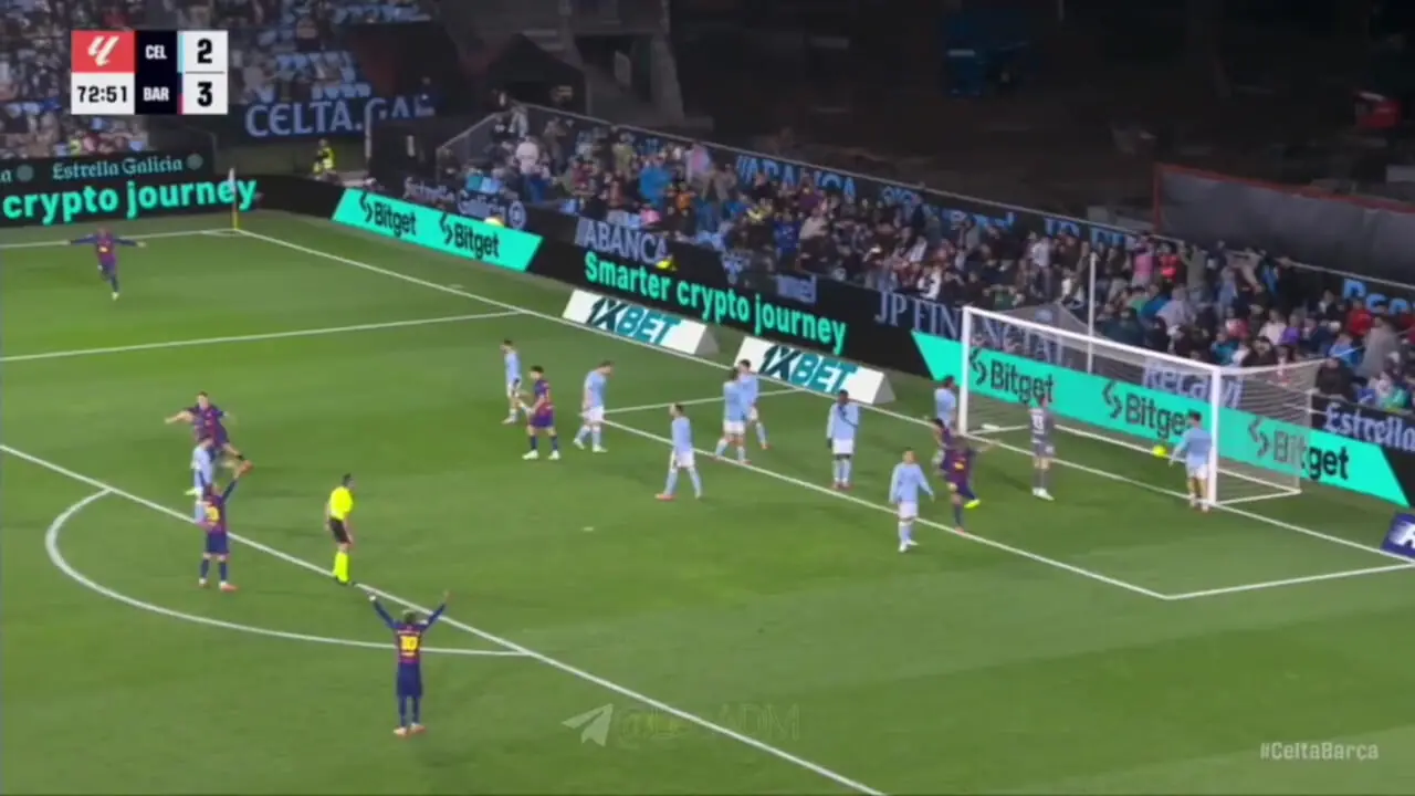 ویدیو: گل چهارم بارسلونا به سلتاویگو توسط لواندوفسکی