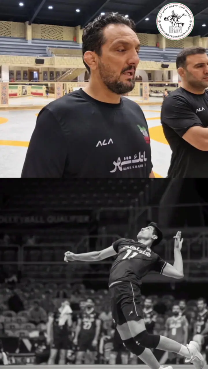 ملیپوشان کشتی به یاد صابر کاظمی