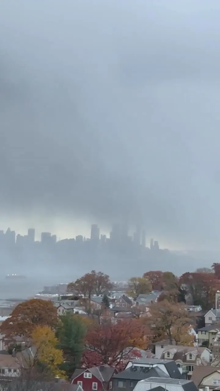 بارش شدید برف بر فراز نیویورک