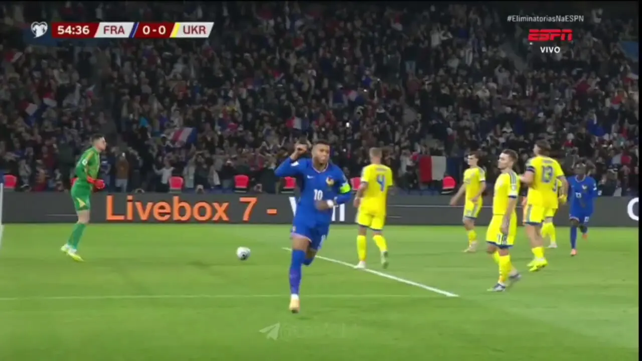 ویدیو: گل اول فرانسه به اوکراین توسط امباپه
