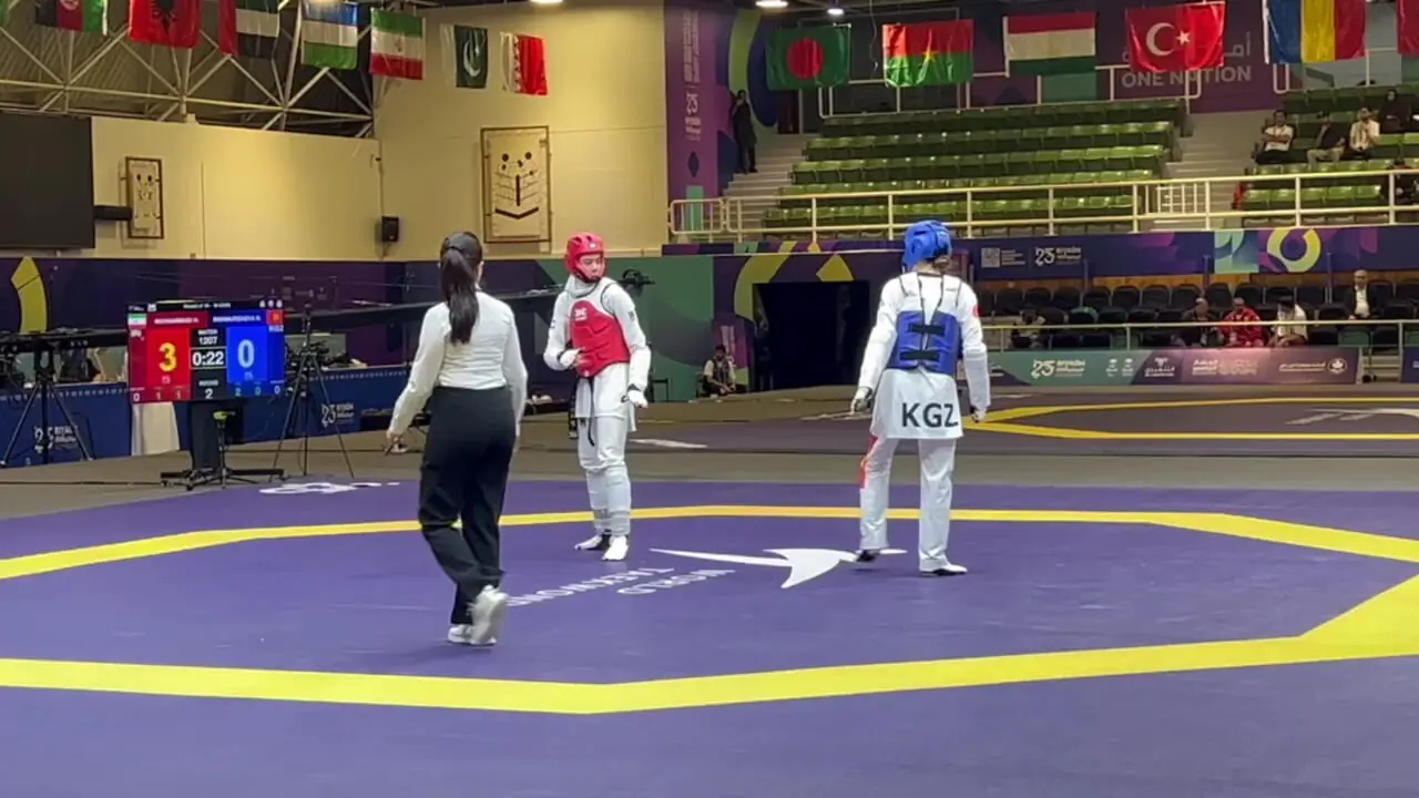 پیروزی هستی محمدی مقابل هوگوپوش قرقیزستان