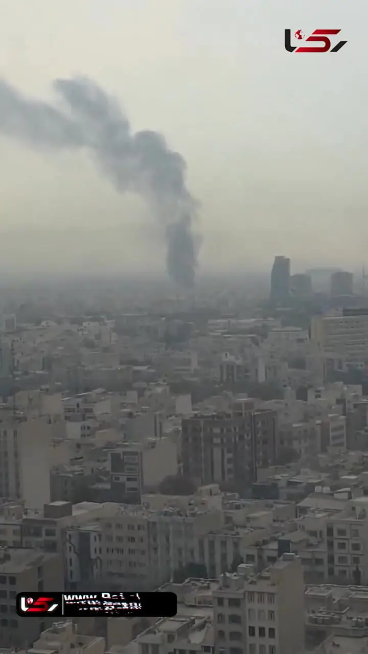 آتش سوزی در شرق تهران