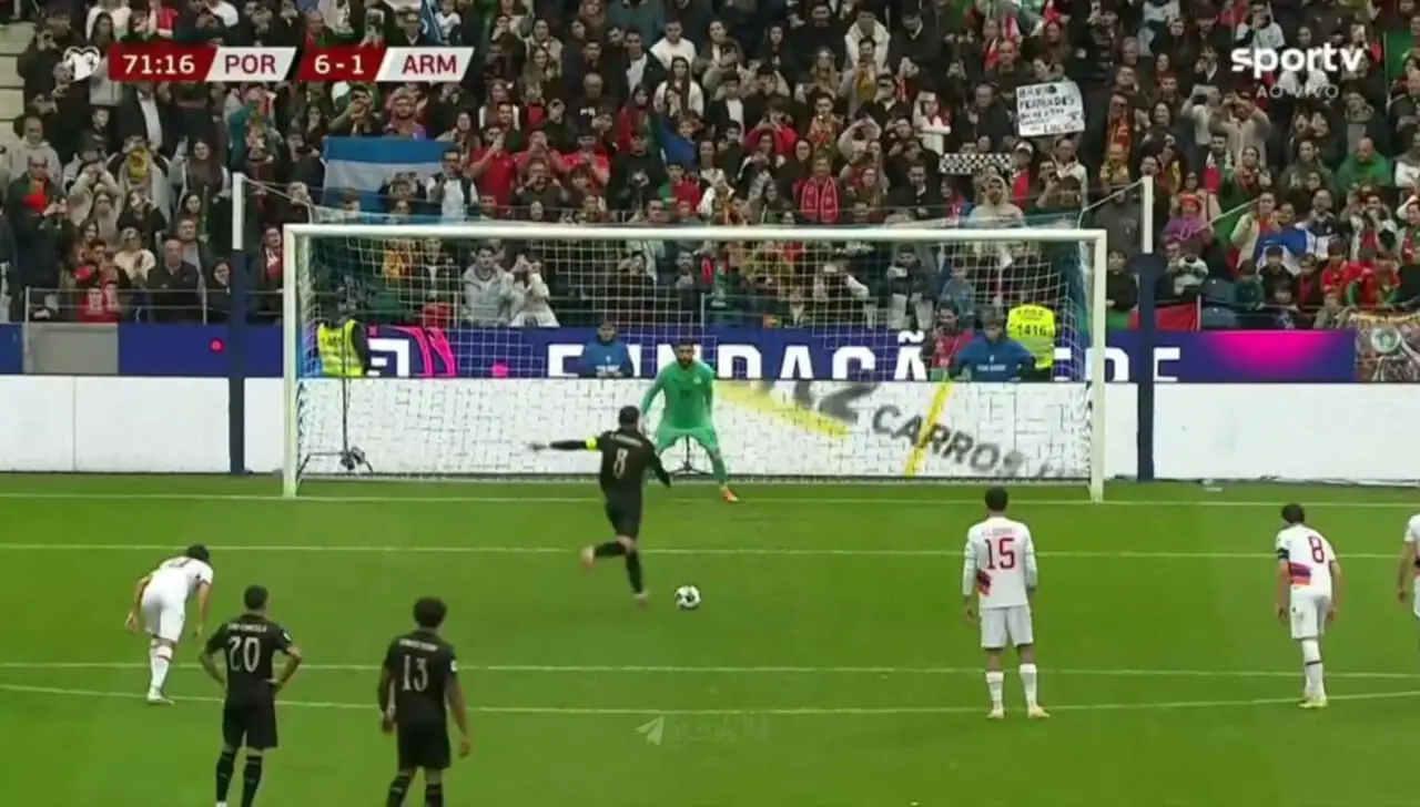 ویدیو: گل هفتم پرتغال به ارمنستان توسط برونو فرناندز