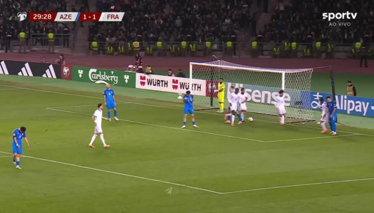 ویدیو: گل دوم فرانسه به آذربایجان توسط آکلیوش