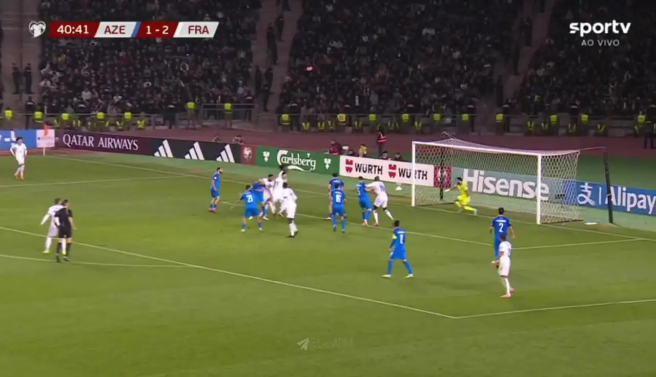 ویدیو: گل سوم فرانسه به آذربایجان توسط خفرن تورام