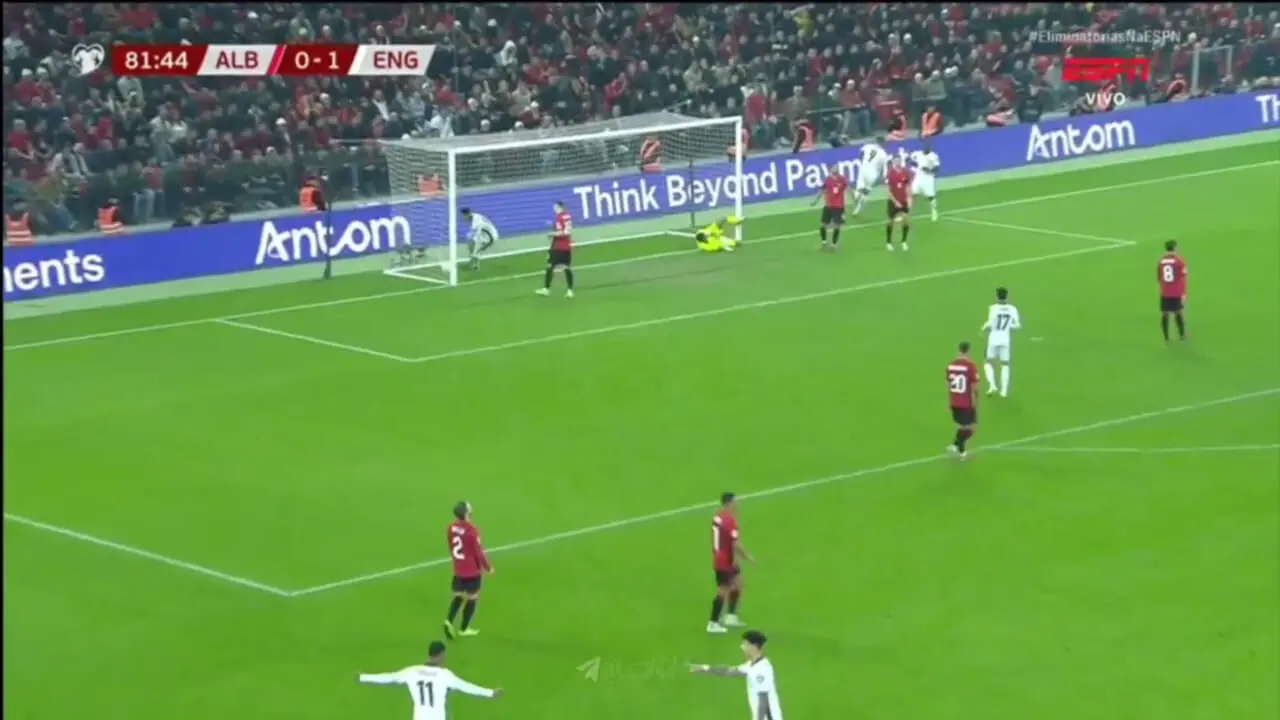 ویدیو: گل دوم انگلیس به آلبانی توسط هری کین