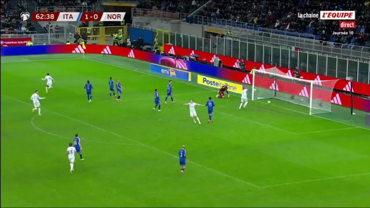 ویدیو: گل اول نروژ به ایتالیا توسط آنتونیو نوسا