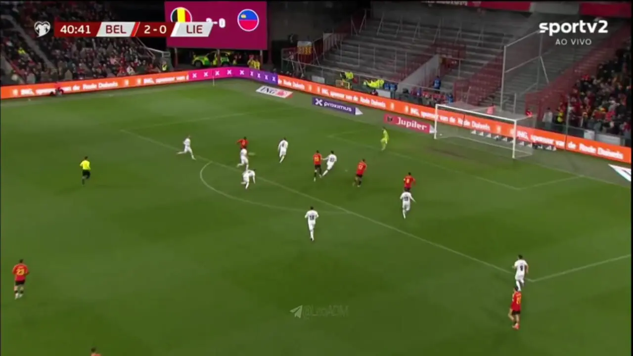 ویدیو: گل‌ سوم بلژیک به لیختن‌اشتاین توسط جرمی دوکو