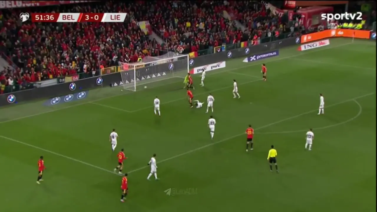 ویدیو: گل چهارم بلژیک به لیختن اشتاین توسط براندون مشلی