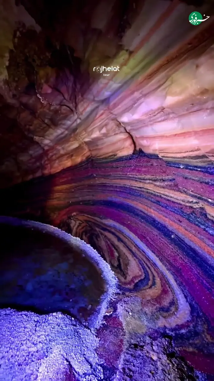 زیباترین غار نمکی ایران