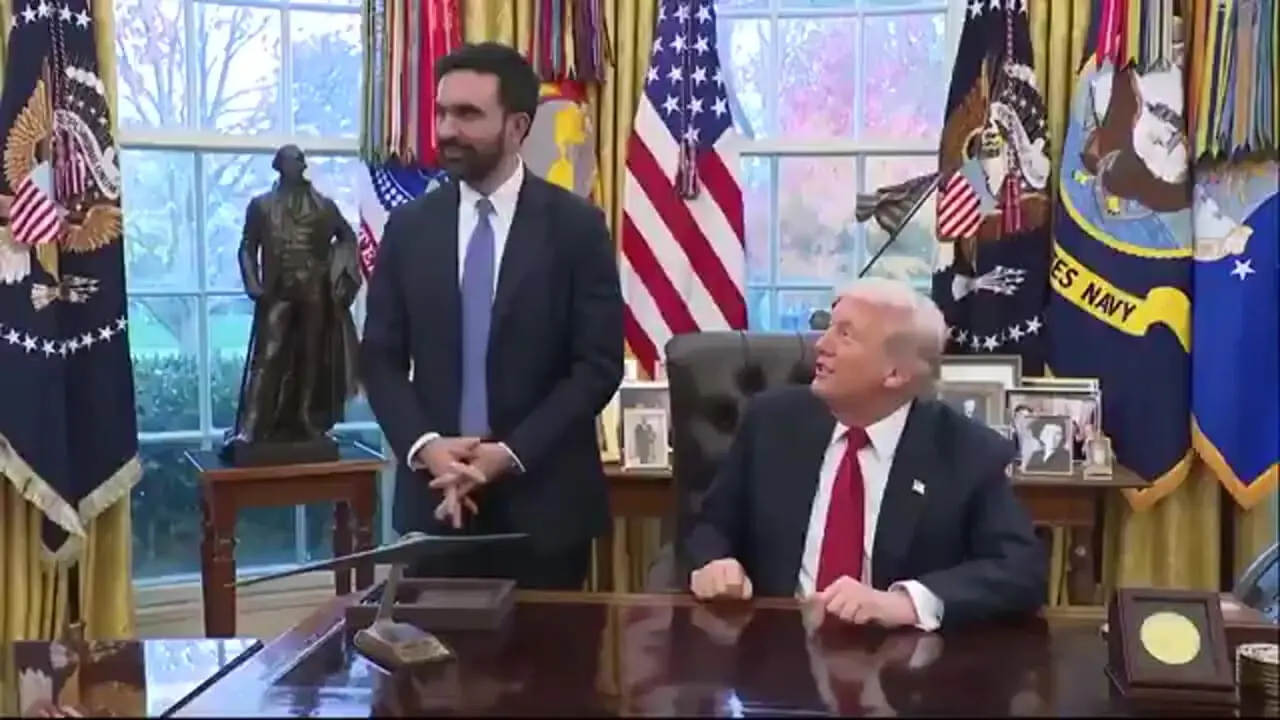 ممدانی در حضور ترامپ: او یک فاشیست است