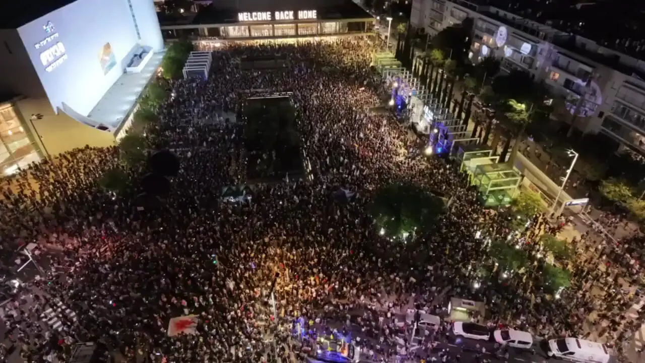 تظاهرات گسترده در تل‌آویو